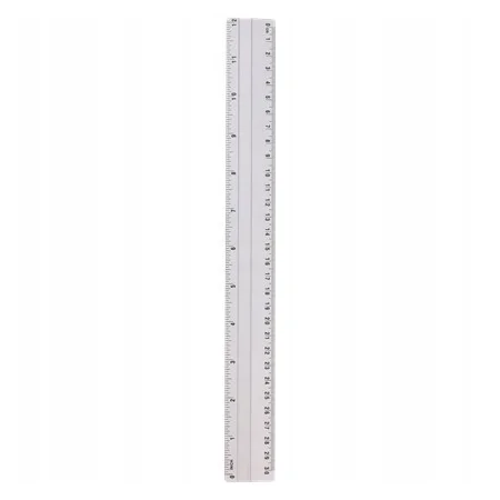 LINIJKA ALUMINIOWA OFFICE ESSENTIALS 30CM