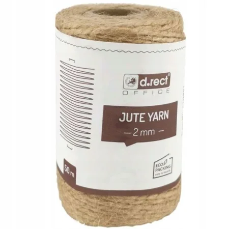SZNUREK JUTOWY 2MM 50M NA SZPULI