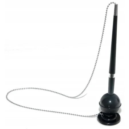 DŁUGOPIS NA METALOWYM ŁAŃCUSZKU OFFICE PRODUCTS STOJĄCY NIEBIESKI