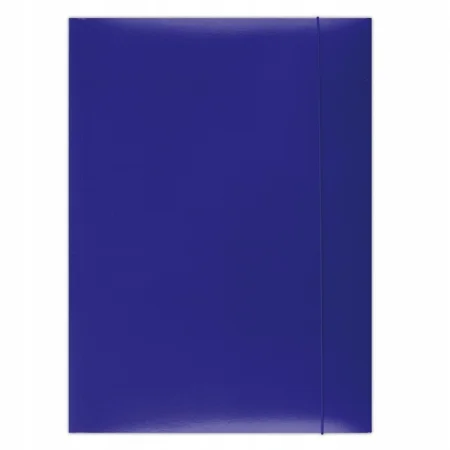 TECZKA KARTONOWA Z GUMKĄ LAKIEROWANA OFFICE PRODUCTS A4 350G NIEBIESKA