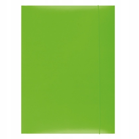 TECZKA KARTONOWA Z GUMKĄ LAKIEROWANA OFFICE PRODUCTS A4 350G ZIELONA