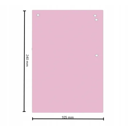 PRZEKŁADKI KARTONOWE OFFICE PRODUCTS 1/3 A4 240X105MM 100SZT RÓŻOWE