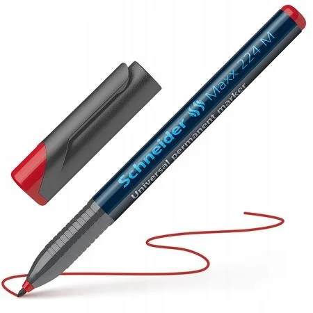 FOLIOPIS PERMANENTNY SCHNEIDER MAXX 224 M 1,0MM CZERWONY