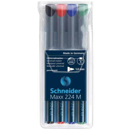 ZESTAW FOLIOPISÓW PERMANENTNYCH SCHNEIDER MAXX 224 M 1,0MM 4SZT MIX
