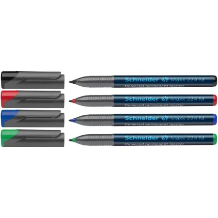 ZESTAW FOLIOPISÓW PERMANENTNYCH SCHNEIDER MAXX 224 M 1,0MM 4SZT MIX