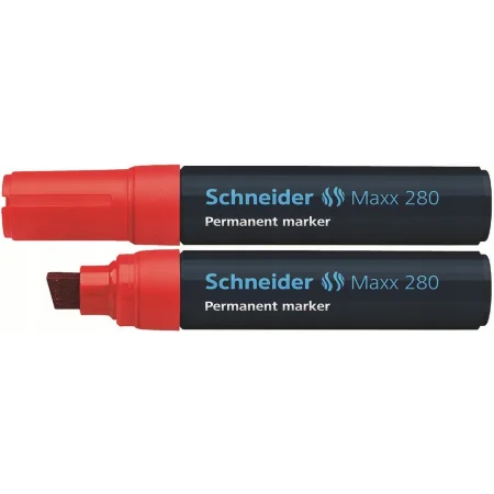 MARKER PERMANENTNY SCHNEIDER MAXX 280 ŚCIĘTY 4-12MM CZERWONY