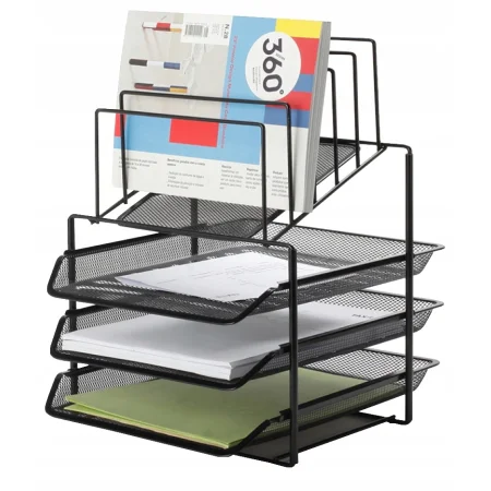ZESTAW NA BIURKO Q-CONNECT OFFICE SET METALOWY 3 SZUFLADKI CZARNY