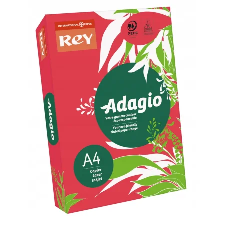 PAPIER KSERO REY ADAGIO A4 80G CZERWONY INTENSE A500