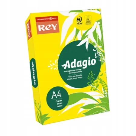 PAPIER KSERO REY ADAGIO A4 80G ŻÓŁTY INTENSE A500