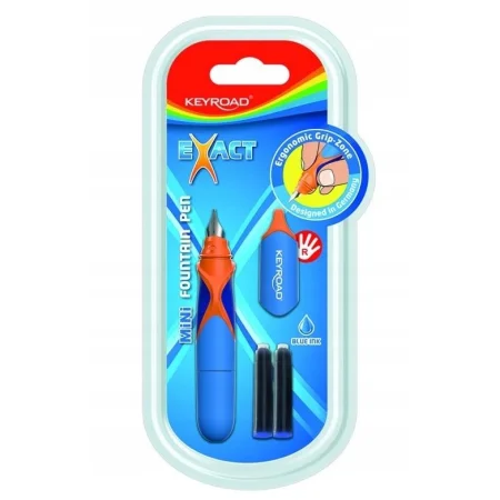 PIÓRO WIECZNE KEYROAD MINI 2 NIEBIESKIE NABOJE GRATIS BLISTER MIX