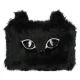 PIÓRNIK-SASZETKA MEMORIS FLUFFY CAT WŁOCHATA NA SUWAK CZARNA