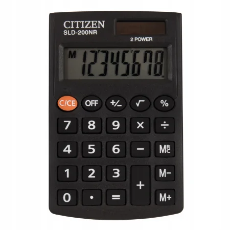KALKULATOR KIESZONKOWY CITIZEN SLD-200NR 8-CYFROWY 98X62MM CZARNY