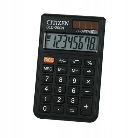 KALKULATOR KIESZONKOWY CITIZEN SLD-200NR 8-CYFROWY 98X62MM CZARNY