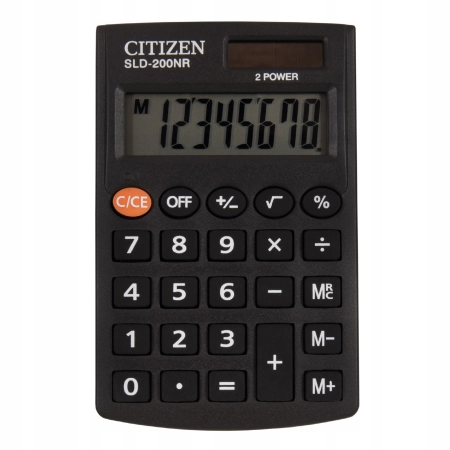 KALKULATOR KIESZONKOWY CITIZEN SLD-200NR 8-CYFROWY 98X62MM CZARNY