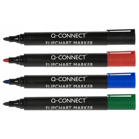 MARKER DO FLIPCHARTÓW Q-CONNECT OKRĄGŁY CZARNY