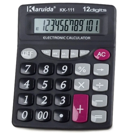 KALKULATOR KK-111 - 01140 - DUŻE CYFRY BIUROWY SZKOLNY DUŻY WYGODNY