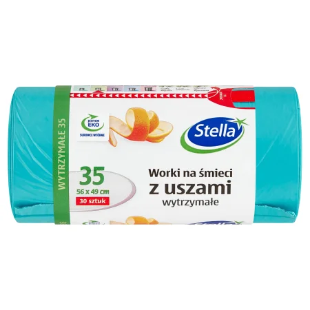 STELLA WORKI NA ŚMIECI USZY MOCNE HDLD TURKUSOWE 35L A30