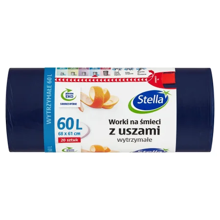 STELLA WORKI NA ŚMIECI USZY MOCNE HDLD 60L A20 GRANATOWE