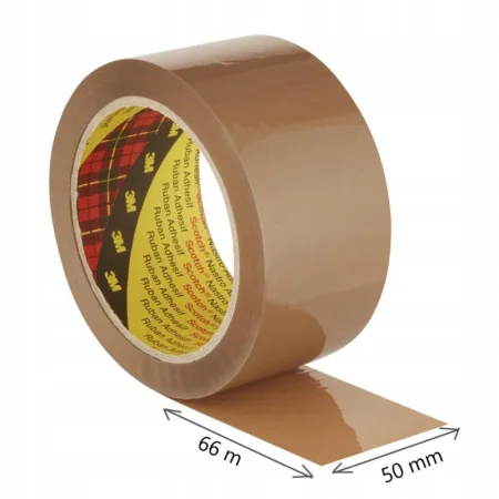 TAŚMA PAKOWA DO MAGAZYNOWANIA SCOTCH 309 BRW BRĄZOWA 50MM/66M