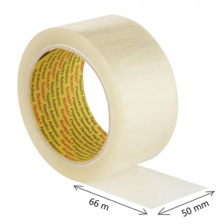 TAŚMA PAKOWA DO MAGAZYNOWANIA SCOTCH 309 BRW TRANSPARENT 50MM/66M