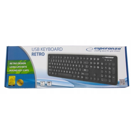 ESPERANZA KLAWIATURA PRZEWODOWA USB RETRO