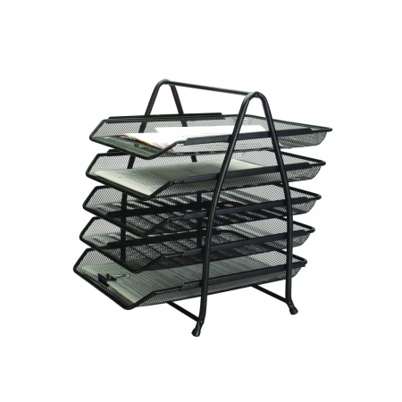 ZESTAW NA BIURKO Q-CONNECT OFFICE SET METALOWY 5 SZUFLADEK CZARNY