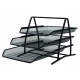 ZESTAW NA BIURKO Q-CONNECT OFFICE SET METALOWY 3 SZUFLADKI CZARNY