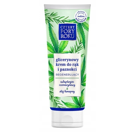 KREM DO RĄK CZTERY PORY ROKU Z OLEJEM KONOPNYM GLICERYNOWY 100ML