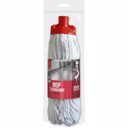 MOP ANNA ZARADNA SZNURKOWY MAXI BIAŁY 1SZT