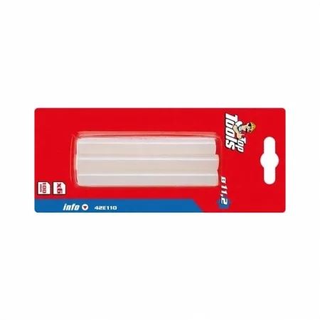 WKŁADY KLEJOWE 42E110 11MM PRZEZROCZYSTE 6SZT