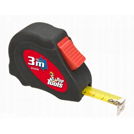 MIARA ZWIJANA STALOWA 2 M X 16 MM MAGNETYCZNA KOŃCÓWKA 3 BLOKADY