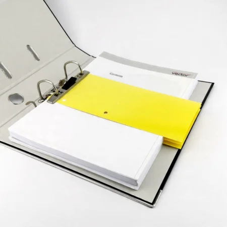 PRZEKŁADKI KARTONOWE D.RECT 1/3 A4 ŻÓŁTY A100