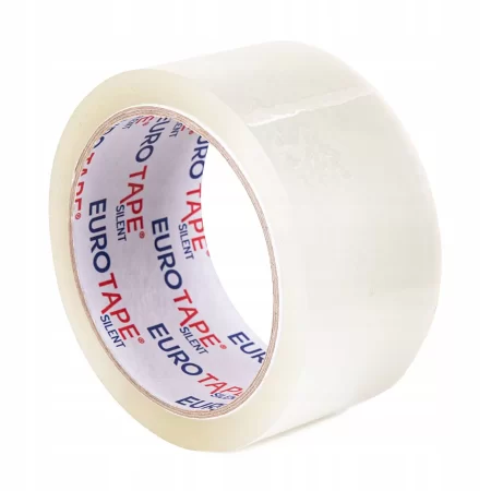 TAŚMA PAKOWA EUROTAPE SILENT CICHA TRANSPARENT 48/60