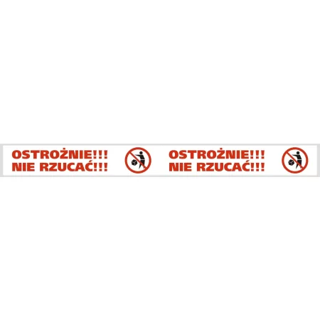TAŚMA PAKOWA NADRUK OSTROŻNIE NIE RZUCAĆ 2K 48/40