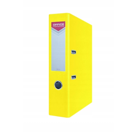 SEGREGATOR Z SZYNĄ PP A4 75MM ŻÓŁTY