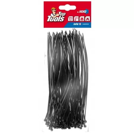 OPASKI ZACISKOWE TRYTKI 2.5x200mm CZARNE 100szt