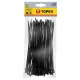 OPASKI ZACISKOWE KABLOWE 200x3.6MM CZARNE 100SZT