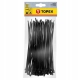 OPASKI ZACISKOWE KABLOWE 200x3.6MM CZARNE 100SZT
