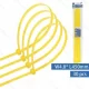 OPASKI ZACISKOWE 450mm x 4.8mm ŻÓŁTE 30szt