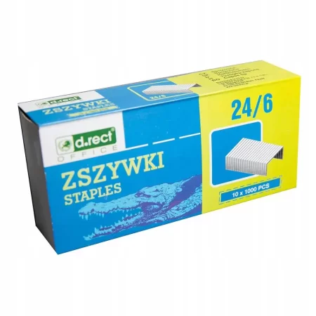 ZSZYWKI D.RECT 24/6 1000SZT OSTRZONE
