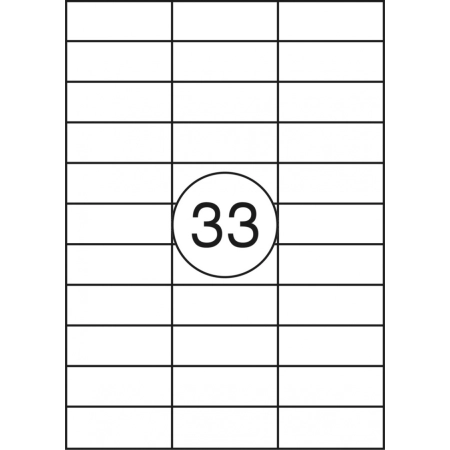 ETYKIETY A4 OFFICE PRODUCTS 70X25,4MM A100