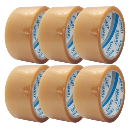 6 x TAŚMA PAKOWA SMART SOLVENT TRANSPARENT 48/60