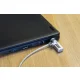 BLOKADA KABLOWA Q-CONNECT DO MONITORA/LAPTOPA NA ZAMEK SZYFROWY 1,8M SZARA