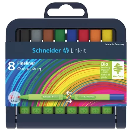 CIENKOPIS SCHNEIDER LINK-IT 0,4MM ZESTAW 8SZT MIX