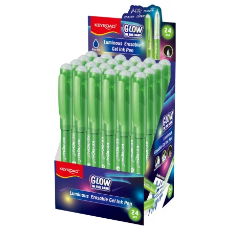 DŁUGOPIS WYMAZYWALNY KEYROAD LUMINIOUS FLUORESCENCYJNY 0,7MM ZIELONY