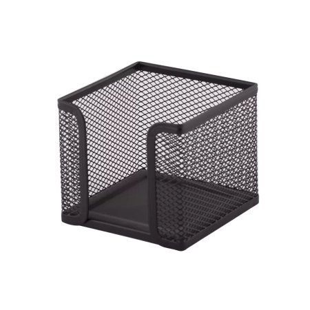 POJEMNIK NA KARTECZKI D.RECT 95x95x80mm SIATKA CZARNY
