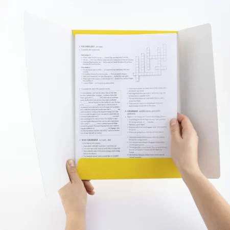 TECZKA D.RECT KARTONOWA Z GUMKĄ 300g ŻÓŁTA