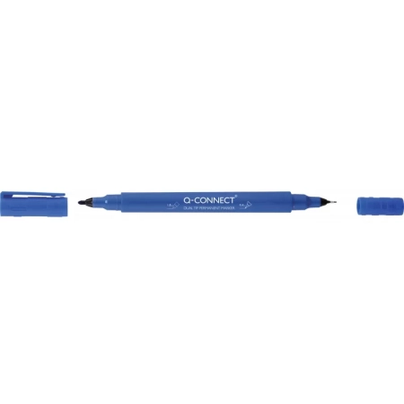 MARKER DO PŁYT CD/DVD Q-CONNECT DUAL 0,4MM I 1MM NIEBIESKI