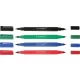 MARKER DO PŁYT CD/DVD Q-CONNECT DUAL 0,4MM I 1MM CZERWONY