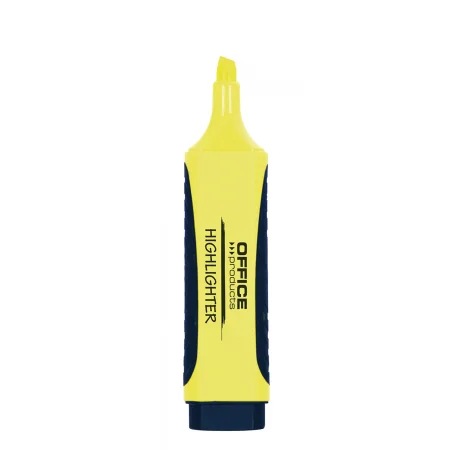 ZAKREŚLACZ OFFICE PRODUCTS Z GUMOWYM UCHWYTEM 2-5MM ŻÓŁTY